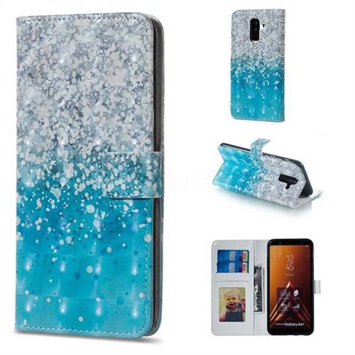 Sea Sand 3D Painted Leather Phone Wallet Case for Samsung Galaxy A6 Plus (2018)