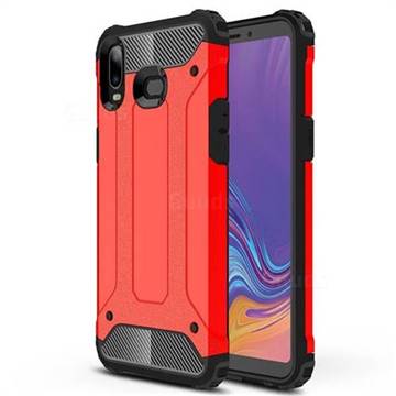 King Kong Armor Premium Shockproof Dual Layer Rugged Hard Cover for Samsung Galaxy A6s - Big Red