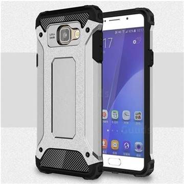 King Kong Armor Premium Shockproof Dual Layer Rugged Hard Cover for Samsung Galaxy A7 2016 A710 - Technology Silver