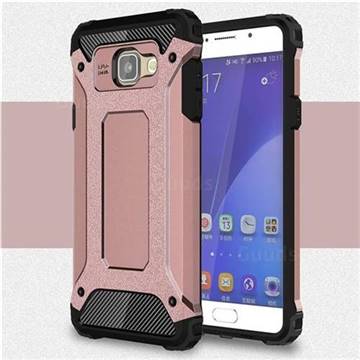 King Kong Armor Premium Shockproof Dual Layer Rugged Hard Cover for Samsung Galaxy A7 2016 A710 - Rose Gold