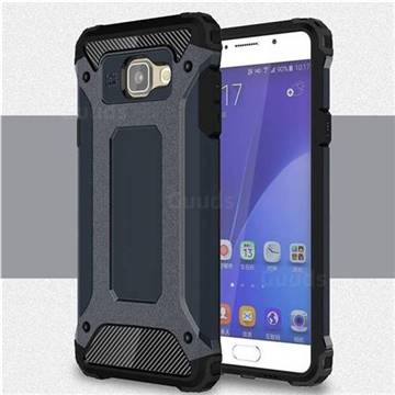 King Kong Armor Premium Shockproof Dual Layer Rugged Hard Cover for Samsung Galaxy A7 2016 A710 - Navy