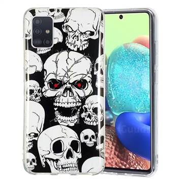 Red-eye Ghost Skull Noctilucent Soft TPU Back Cover for Samsung Galaxy A71 5G