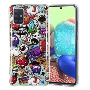 Trash Noctilucent Soft TPU Back Cover for Samsung Galaxy A71 5G