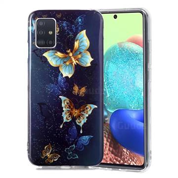 Golden Butterflies Noctilucent Soft TPU Back Cover for Samsung Galaxy A71 5G