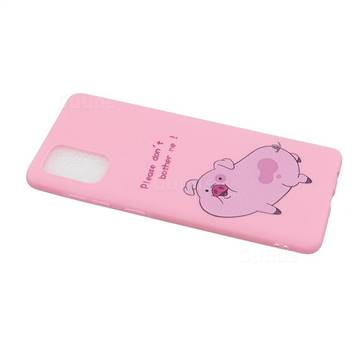 Pink Cute Pig Soft Kiss Candy Hand Strap Silicone Case for Samsung