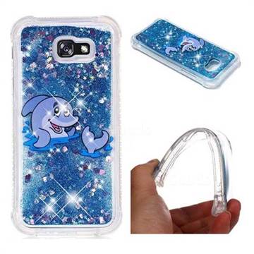 Happy Dolphin Dynamic Liquid Glitter Sand Quicksand Star TPU Case for Samsung Galaxy A7 2017 A720