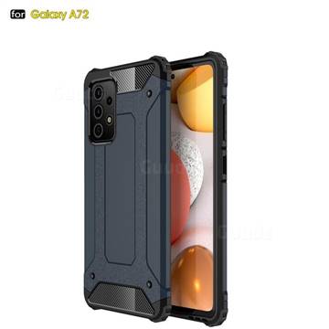 King Kong Armor Premium Shockproof Dual Layer Rugged Hard Cover for Samsung Galaxy A72 5G - Navy