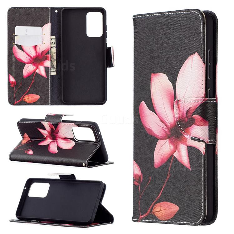 Lotus Flower Leather Wallet Case for Samsung Galaxy A72 (4G, 5G)