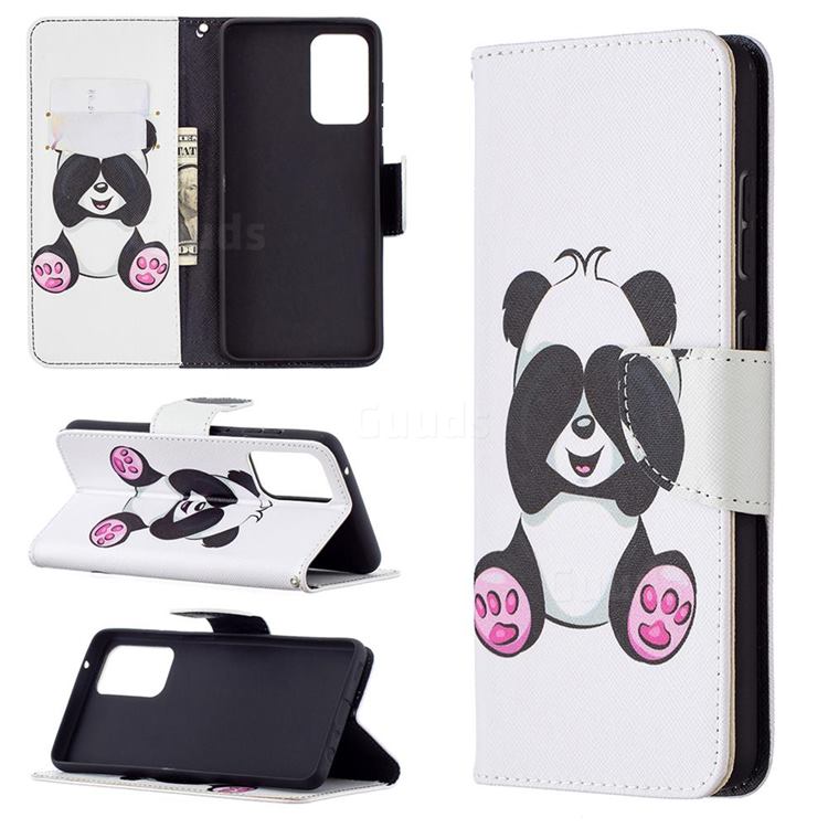 Lovely Panda Leather Wallet Case for Samsung Galaxy A72 (4G, 5G)