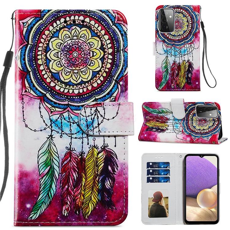 Dreamcatcher Smooth Leather Phone Wallet Case for Samsung Galaxy A72 (4G, 5G)