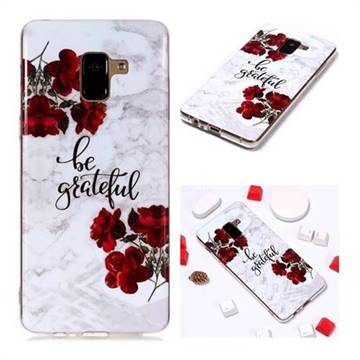 Rose Soft TPU Marble Pattern Phone Case for Samsung Galaxy A8+ (2018)