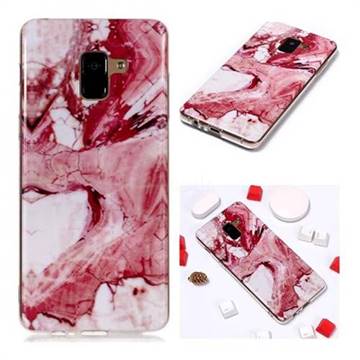 Pork Belly Soft TPU Marble Pattern Phone Case for Samsung Galaxy A8+ (2018)