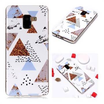 Hill Soft TPU Marble Pattern Phone Case for Samsung Galaxy A8+ (2018)