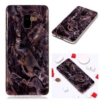 Brown Soft TPU Marble Pattern Phone Case for Samsung Galaxy A8+ (2018)