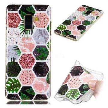 Rainforest Soft TPU Marble Pattern Phone Case for Samsung Galaxy A8+ (2018)