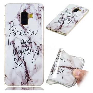 Forever Soft TPU Marble Pattern Phone Case for Samsung Galaxy A8+ (2018)
