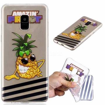 Pineapple Monster Super Clear Soft TPU Back Cover for Samsung Galaxy A8+ (2018)