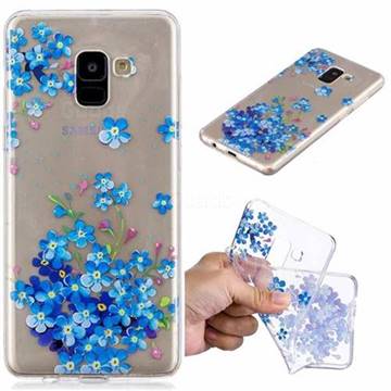 Star Flower Super Clear Soft TPU Back Cover for Samsung Galaxy A8+ (2018)