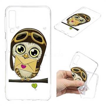 Envelope Owl Super Clear Soft TPU Back Cover for Samsung Galaxy A7 (2018)