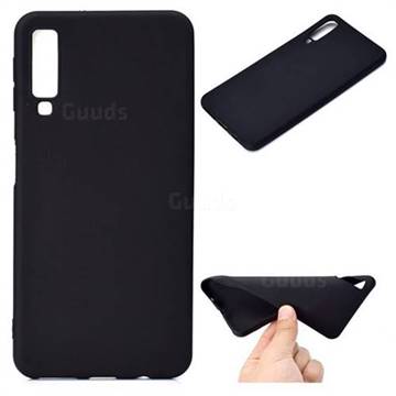 Candy Soft TPU Back Cover for Samsung Galaxy A7 (2018) - Black