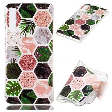 Rainforest Soft TPU Marble Pattern Phone Case for Samsung Galaxy A7 (2018)