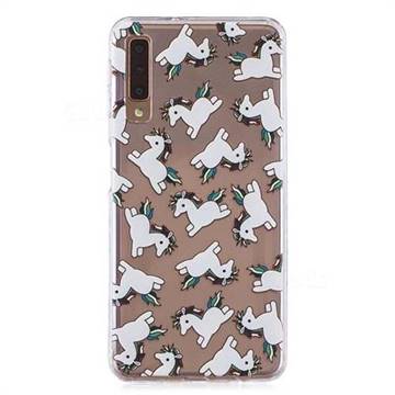 Pony Unicorn Super Clear Soft TPU Back Cover for Samsung Galaxy A7 (2018)