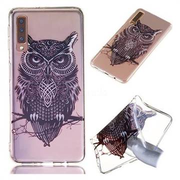 Staring Owl Super Clear Soft TPU Back Cover for Samsung Galaxy A7 (2018)