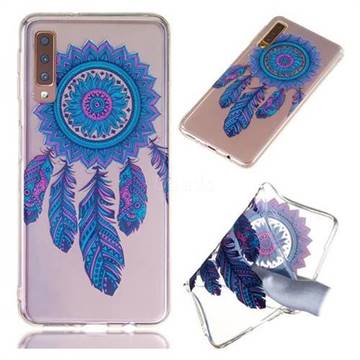Blue Wind Chimes Super Clear Soft TPU Back Cover for Samsung Galaxy A7 (2018)