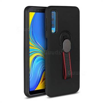 Raytheon Multi-function Ribbon Stand Back Cover for Samsung Galaxy A7 (2018) A750 - Black