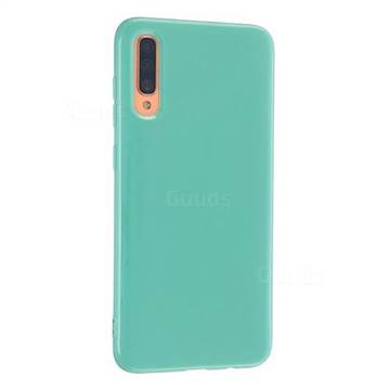 2mm Candy Soft Silicone Phone Case Cover for Samsung Galaxy A7 (2018) A750 - Light Blue