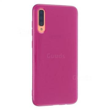 2mm Candy Soft Silicone Phone Case Cover for Samsung Galaxy A7 (2018) A750 - Rose