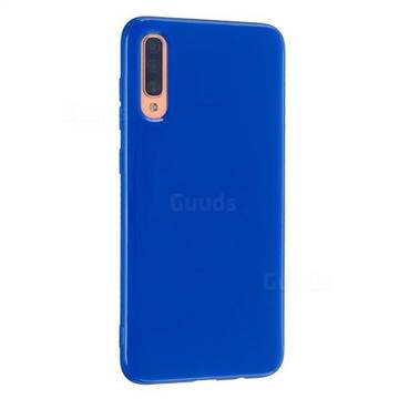 2mm Candy Soft Silicone Phone Case Cover for Samsung Galaxy A7 (2018) A750 - Navy Blue