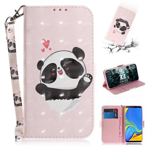 Heart Cat 3D Painted Leather Wallet Phone Case for Samsung Galaxy A7 (2018)