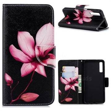 Lotus Flower Leather Wallet Case for Samsung Galaxy A7 (2018)