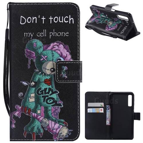 One Eye Mice PU Leather Wallet Case for Samsung Galaxy A7 (2018)