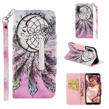 Angel Monternet Big Metal Buckle PU Leather Wallet Phone Case for Samsung Galaxy A7 (2018)