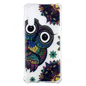 Owl Totem Anti-fall Clear Varnish Soft TPU Back Cover for Samsung Galaxy A8s
