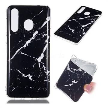 Black Rough white Soft TPU Marble Pattern Phone Case for Samsung Galaxy A8s