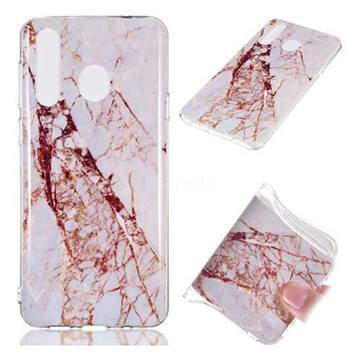 White Crushed Soft TPU Marble Pattern Phone Case for Samsung Galaxy A8s