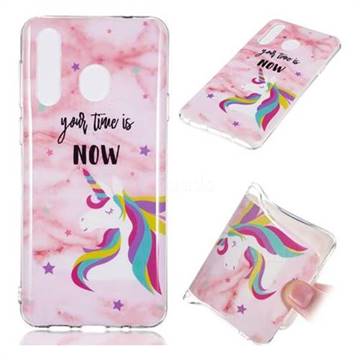 Unicorn Soft TPU Marble Pattern Phone Case for Samsung Galaxy A8s