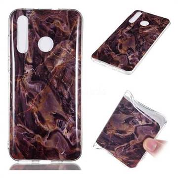 Brown Soft TPU Marble Pattern Phone Case for Samsung Galaxy A8s
