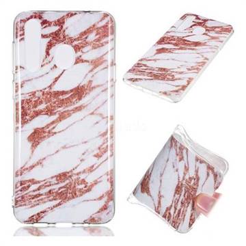 Rose Gold Grain Soft TPU Marble Pattern Phone Case for Samsung Galaxy A8s