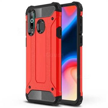 King Kong Armor Premium Shockproof Dual Layer Rugged Hard Cover for Samsung Galaxy A8s - Big Red
