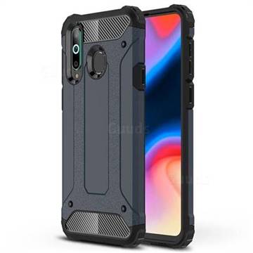 King Kong Armor Premium Shockproof Dual Layer Rugged Hard Cover for Samsung Galaxy A8s - Navy