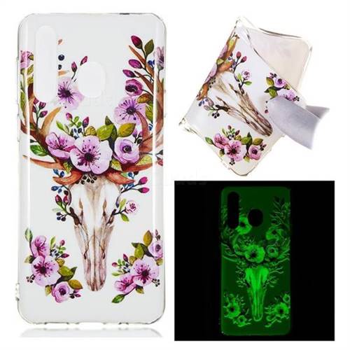 Sika Deer Noctilucent Soft TPU Back Cover for Samsung Galaxy A8s