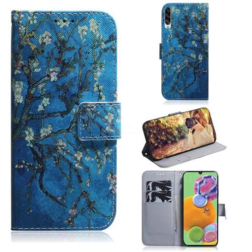 Apricot Tree PU Leather Wallet Case for Samsung Galaxy A90 5G