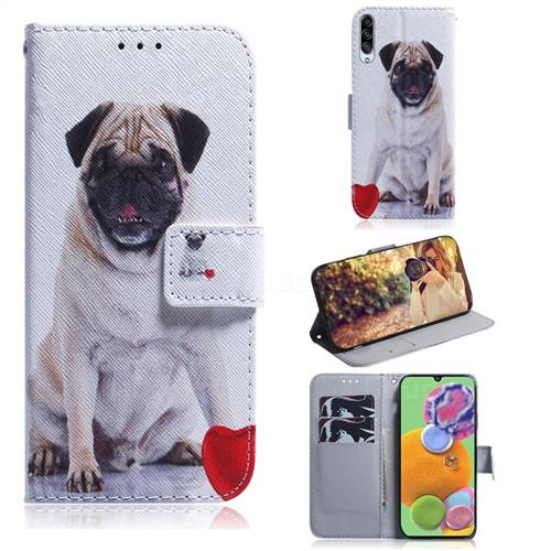 Pug Dog PU Leather Wallet Case for Samsung Galaxy A90 5G