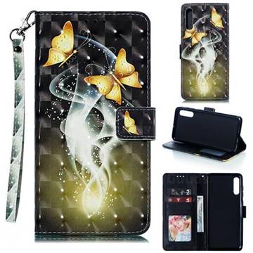 Dream Butterfly 3D Painted Leather Phone Wallet Case for Samsung Galaxy A90 5G
