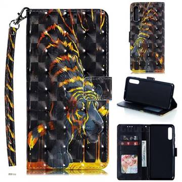 Tiger Totem 3D Painted Leather Phone Wallet Case for Samsung Galaxy A90 5G