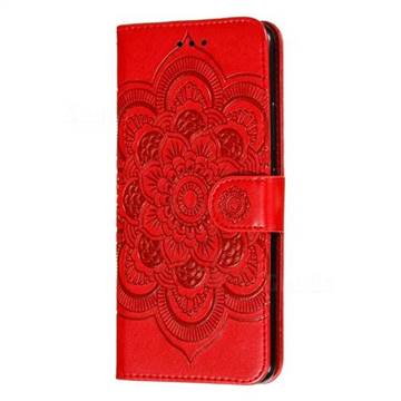 Intricate Embossing Datura Solar Leather Wallet Case for Samsung Galaxy ...